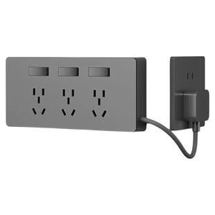 86明装墙壁扩展插座带开关led灯多插位原位替换电源插座插座插排