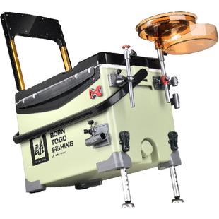 一帆精工2024新款29L钓箱超轻超硬多功能钓鱼箱全套铝合金配件