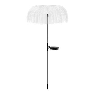 太阳能灯七彩变色光纤水母灯别墅花园庭院地插灯户外防水景观夜灯