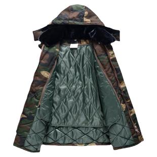 迷彩棉服男冷库专用防寒服劳保工作服棉衣棉袄冬季加厚中长款宽松