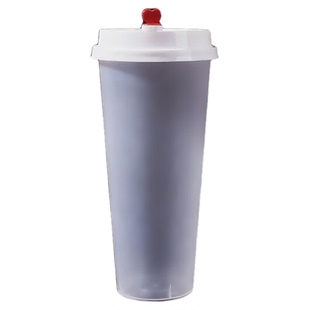 700ml奶茶杯一次性加厚带盖500ml冷饮打包奶茶店专用塑料饮品杯子