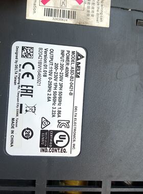 议价Delta Servo Driver AsdB20421B 400W Disassembled Parts适