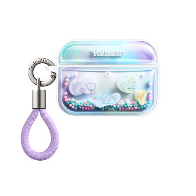 高级感线绘泡泡珠磁吸耳机套