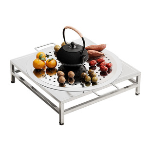 不锈钢老式烤火盆炭火盆围炉煮茶取暖烤火炉室内家用炭火盆烧烤架