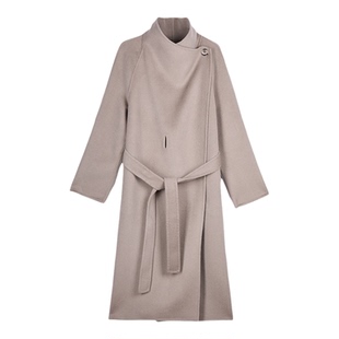 “都灵之冬” 【奢】100極细澳毛 极简气质大翻领双面羊毛大衣