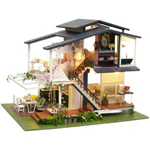 新款法国建筑模型立体diy小屋