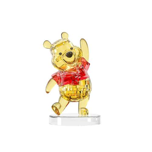 迪士尼小熊维尼水晶积木益智拼装玩具跳跳虎小猪摆件女孩玩偶礼物