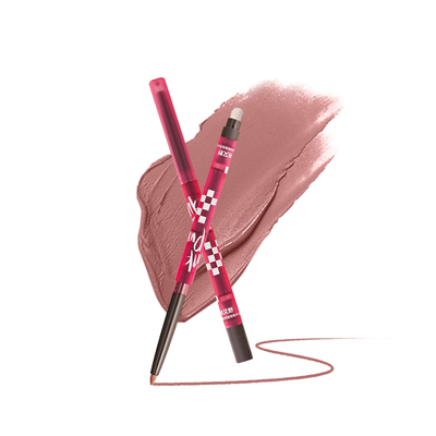 桃又野唇线笔修饰下至妈生感卧蚕