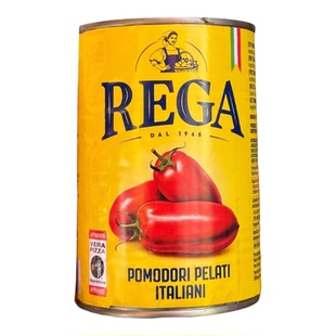 AVPN披萨协会披萨酱维苏威火山种植REGA意艾欧去皮番茄整粒400g
