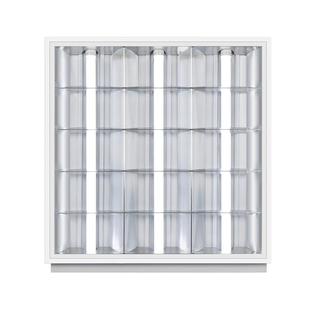 600x600格栅灯盘led集成吊顶天花三管石膏长方形光管1200嵌入式T8