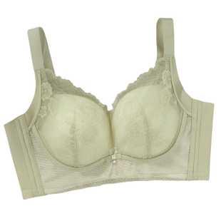 小乔如水1521超薄无钢圈蕾丝文胸女聚拢调整型3/4罩杯收副乳内衣