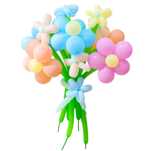 长条魔术气球100个装儿童生日派对装饰用品魔法DIY造型加厚布置品