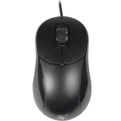 力胜黑色有线鼠标台式机画图美工