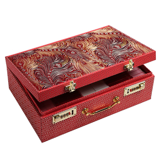 结婚礼金盒订婚彩礼现金礼盒30万国潮定亲礼金箱20万带锁婚礼高档