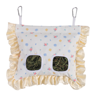 我和它兔子草架悬挂式草袋食草架兔兔草盒荷兰猪龙猫防浪费兔草架