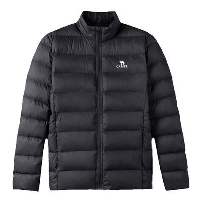 骆驼牌羽绒服立领短款女加绒外套