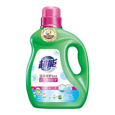 超能洁净柔护洗衣液2kg自然清香