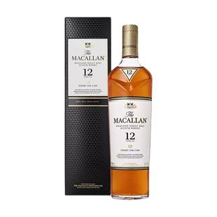 【自营】MACALLAN麦卡伦12年雪莉桶单一麦芽苏格兰威士忌酒700ml