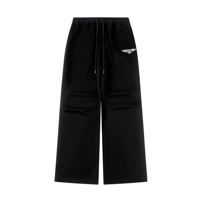 1807飞马复古织带运动阔腿裤