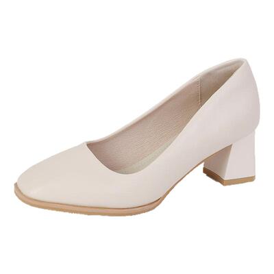 ZYIYI5CM粗跟小码浅口单鞋