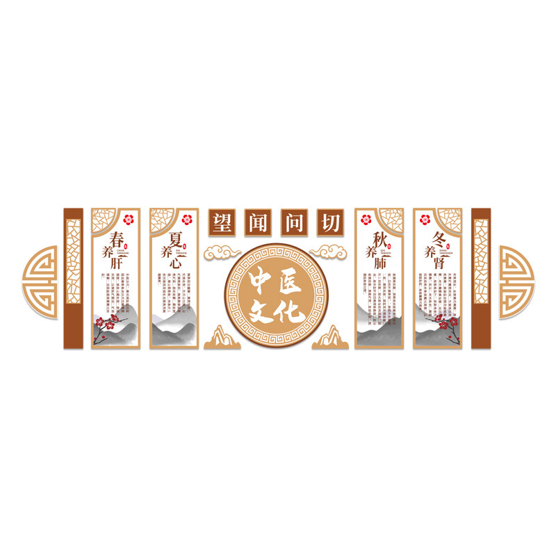 中医馆墙面装饰用品雪弗板