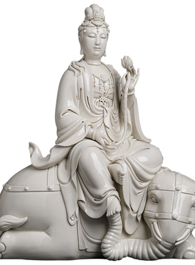 陶瓷文殊菩萨普贤菩萨佛像大师瓷