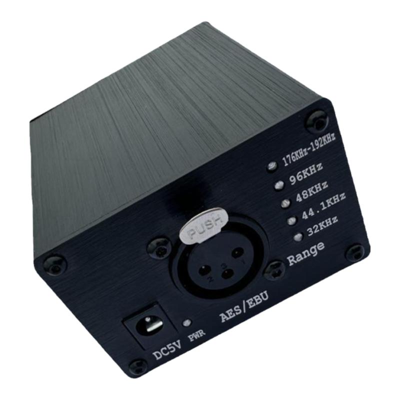 AES/EBU数字转模拟立体音频解码器支持采样率32-192K LED频率自动
