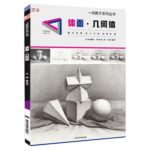 一线美誉 体面几何体 单体物体静物组合解析画面解读绘画入门基础教程照片对应范画临摹范本高艺联考校考美术书