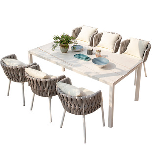 莫家北欧户外桌椅花园轻奢网红别墅茶桌椅组合露天休闲庭院桌椅