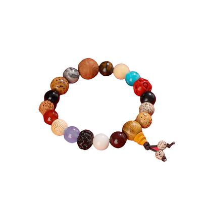 【灵隐仙踪】杭州丙午马年生肖十八籽手链18籽多宝菩提手串旗舰店