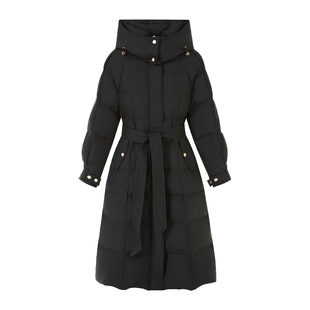 【北纬45度白鹅绒】朗姿/LIME莱茵基础收腰宽松连帽羽绒服秋冬款