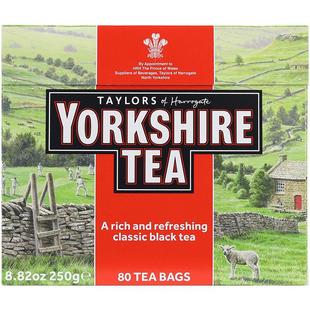 英国原装进口约克郡茶yorkshire tea泰勒红茶英式约克夏红茶茶包