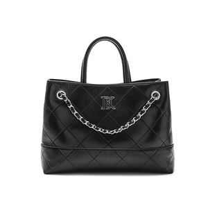 DILAKS迪莱克丝专柜正品女包拼色菱格链条包通勤轻奢感手提单肩包