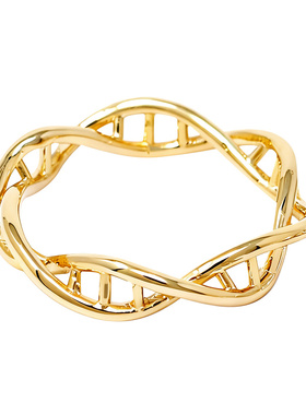 【自营】OSEWAYA戒指DNA双螺旋结构指环女小众设计感情侣款礼物