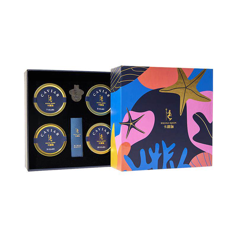 卡露伽衢州至享系列4种年份礼盒10g*4罐鱼子酱即食caviar高端戛纳