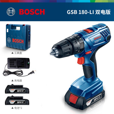 12V冲击钻锂电手电钻家用充电式电动螺丝刀GSB120-LI/140/180