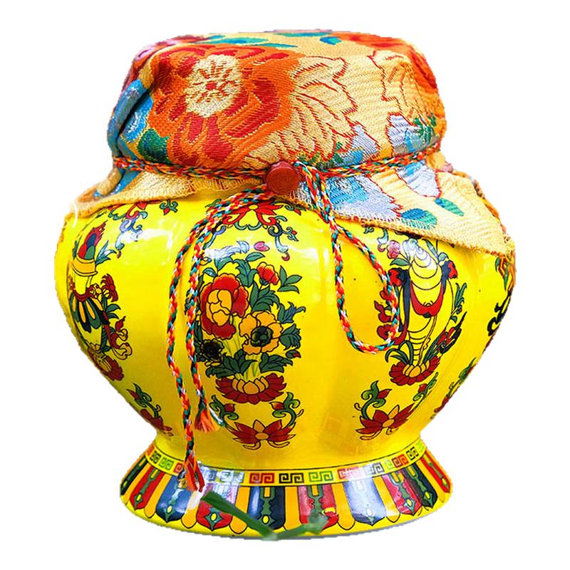 家居精品陶瓷八吉祥图案宝瓶摆件