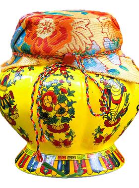 家居精品陶瓷八吉祥图案宝瓶摆件