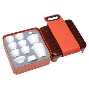 景盛堂盖碗德化白瓷茶具套装旅行薄胎便携式定制功夫茶具茶盘礼盒