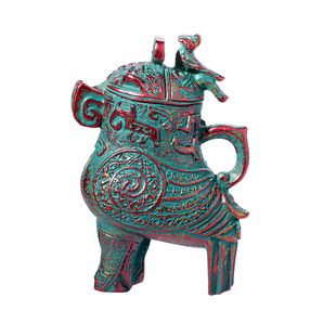 殷商文化仿古妇好鴞尊树脂半立体冰箱贴安阳殷墟博物馆高端礼品