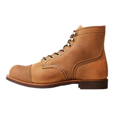 Red Wing红翼8083男鞋工装靴6寸铁道工D头翻毛皮牛皮浅褐色马丁靴