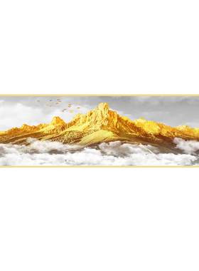 靠金山床头画客厅沙发背景墙装饰