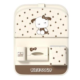 爱车屋汽车座椅后背收纳袋多功能储物箱后排置物车载椅背挂袋桌板