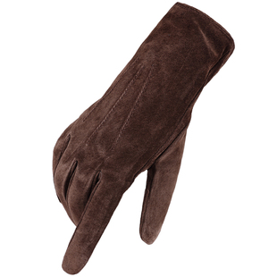 皮手套秋冬女式保暖加厚韩版电瓶车防风防寒修手骑行加绒真皮手套