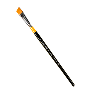 林都尼龙毛斜头画笔套装学生油画笔水粉笔单支丙烯颜料专水彩排笔