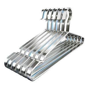 宽肩不锈钢衣架无痕家用挂衣晾衣服撑子加粗衣挂晒衣撑挂架衣架子