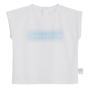 tartineetchocolat法国巧克力童装新品夏季男童短袖凉感T恤上衣