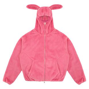 VANDYTHEPINK 24ss 美式时尚小猪佩奇情侣上衣摇粒绒拉链卫衣