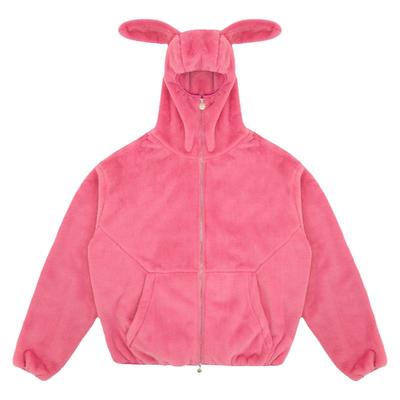 VANDYTHEPINK 24ss 美式时尚小猪佩奇情侣上衣摇粒绒拉链卫衣