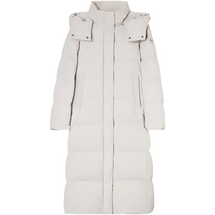 暖频道女士冬季加厚90鹅绒服羽绒服保暖长款防风商务通勤休闲外套